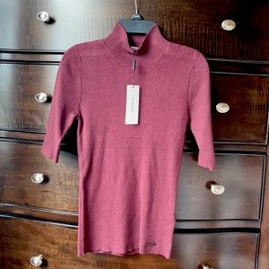 Calvin Klein ribbed shirt, Women’s XS, Maroon